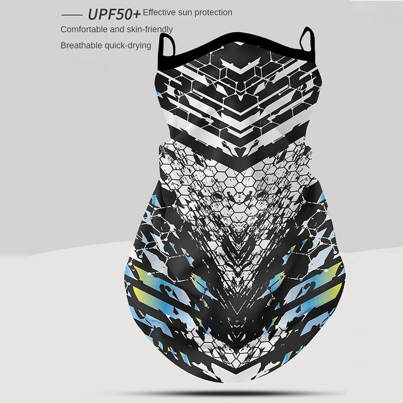 Vasarinė ledo šilko veido kaukė lauko dviratininkams kaklaskarė Bandana dviratis motociklas stovyklavimas medžioklė bėgimas apsauga nuo UV šalikai