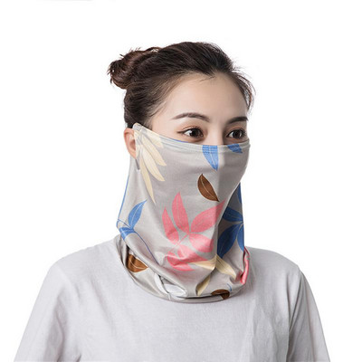 Opaľovací krém Ice Silk, letná anti-UV rýchloschnúca maska na tvár, priedušná šatka s ochranou krku a závesnou čelenkou do uší