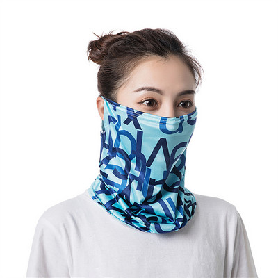 Opaľovací krém Ice Silk, letná anti-UV rýchloschnúca maska na tvár, priedušná šatka s ochranou krku a závesnou čelenkou do uší