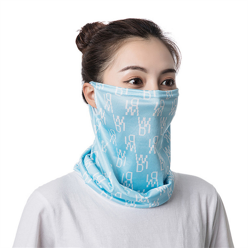 Opaľovací krém Ice Silk, letná anti-UV rýchloschnúca maska na tvár, priedušná šatka s ochranou krku a závesnou čelenkou do uší