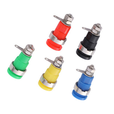 5 tk 4 mm banaanipesa professionaalne sidumisposti mutter Banaani pistiku pistikupesa nikeldatud