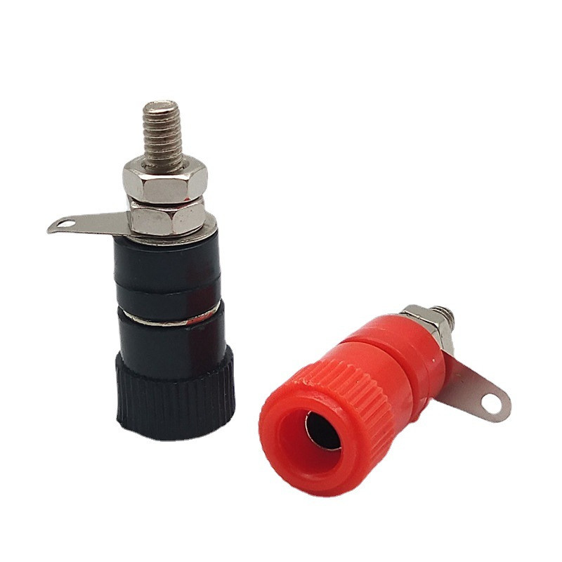 5 tk 4 mm banaanipesa professionaalne sidumisposti mutter Banaani pistiku pistikupesa nikeldatud