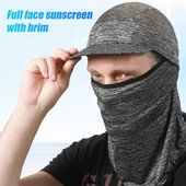 Suvised jääsiidist rattamütsid UV-vastane sport sall Mtb jalgrattakiiver Müts Jooksmine Ratsutamine Kalapüük Bandana Mootorratta näokaitse müts