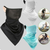 Sportovi na otvorenom Unisex Ice Silk trokutasta zaštita od sunca Viseća ušna maska za pola lica Biciklizam Ribolov Prozračna zaštita za vrat