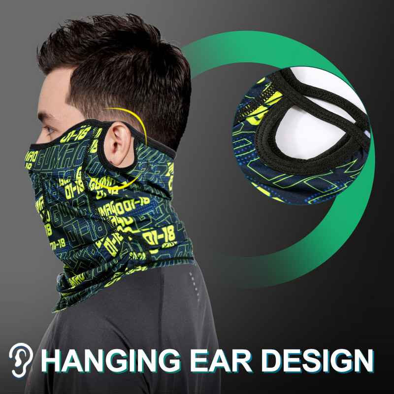 Kerékpáros Arcmaszk Bandana Napvédelem Szélálló Légáteresztő Sál Kerékpár Balaclava Sport Nyak MTB Mountain Bike felszerelés