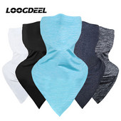 LOOGDEEL Ice Silk Anti-UV kerékpáros bandana akasztófülű sál női férfi, légáteresztő, gyorsan száradó túra motoros horgász arcmaszk