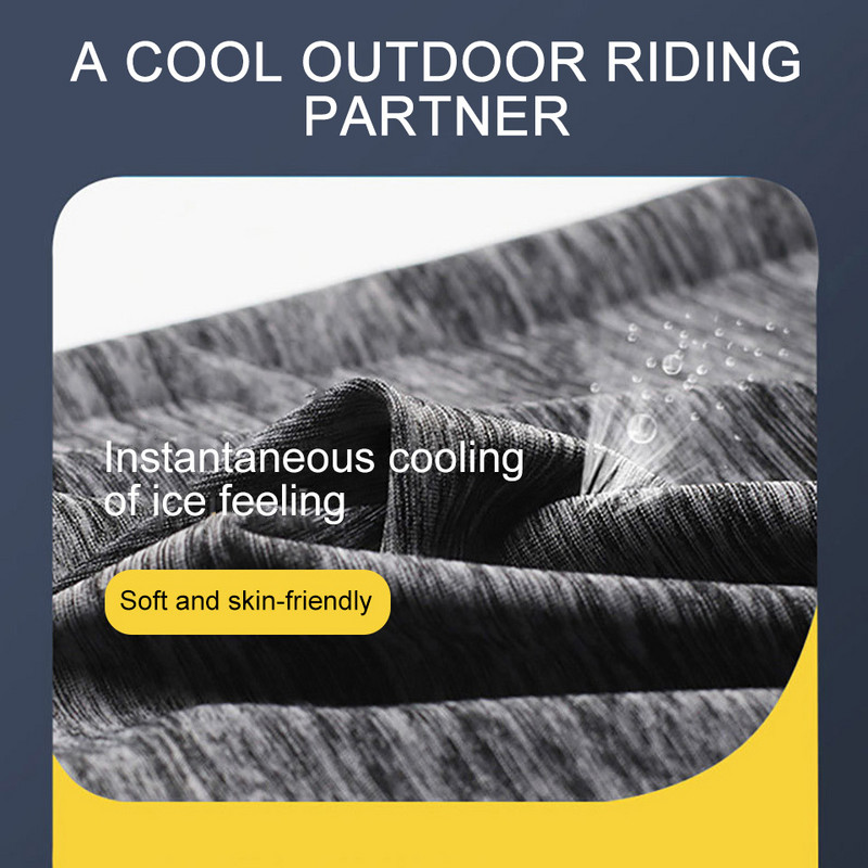 LOOGDEEL Ice Silk Anti-UV kerékpáros bandana akasztófülű sál női férfi, légáteresztő, gyorsan száradó túra motoros horgász arcmaszk