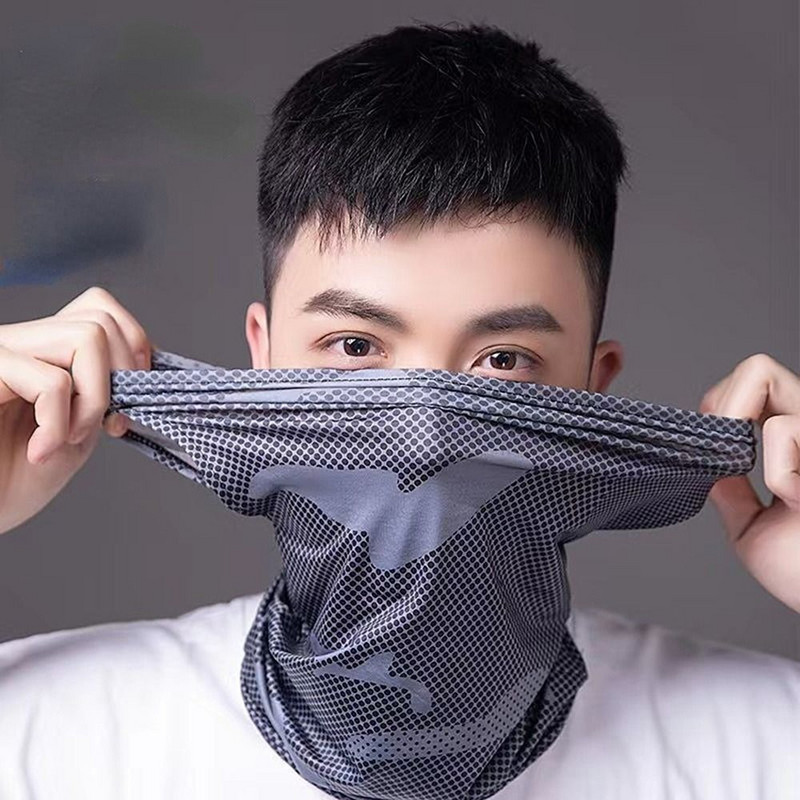 UV védelem jég selyem arcvédő nyak cső kültéri sport kendő sál légáteresztő túra sál nyak lábszárvédő bandana