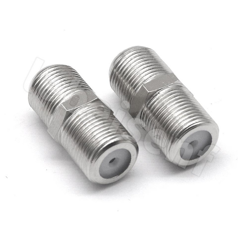 10 buc. TV din aliaj direct femelă la femelă F conexiune dreaptă cablu TV inch fund f F cablu prelungitor dublu