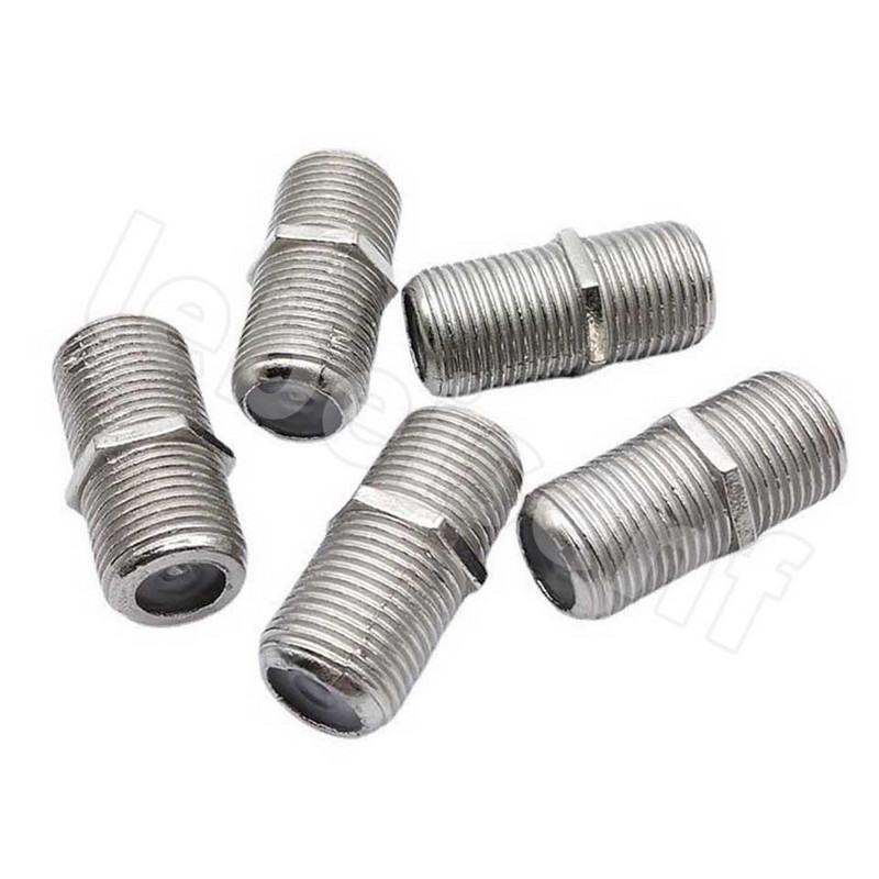 10 buc. TV din aliaj direct femelă la femelă F conexiune dreaptă cablu TV inch fund f F cablu prelungitor dublu