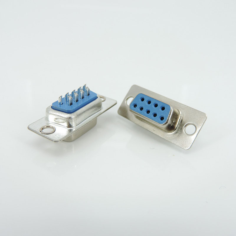 9 pini 9 nuclee DB9 cap masculin femela Tip de legătură tip RS232 port serial montare carcasă din plastic conector conector p1