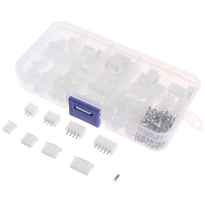 Kit JST-XH de 150 de bucăți de 2,54 mm, ușor de utilizat, carcasă terminală PCB cu 2/3/4/5 pini, conector pentru cablul de cap