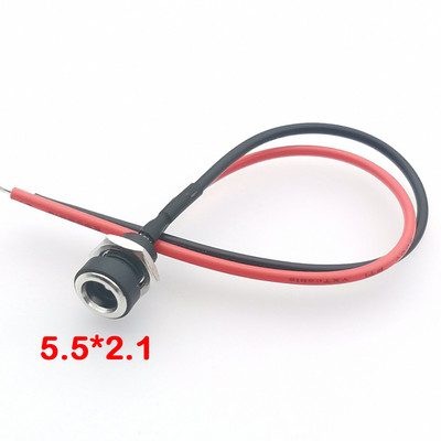 18AWG DC 5,5*2,1/2,5 3,5*1,3 Napájací kábel s konektorom, nabíjačka 10A, vysoký prúd, DC napájací kábel, samica, približne 15 cm