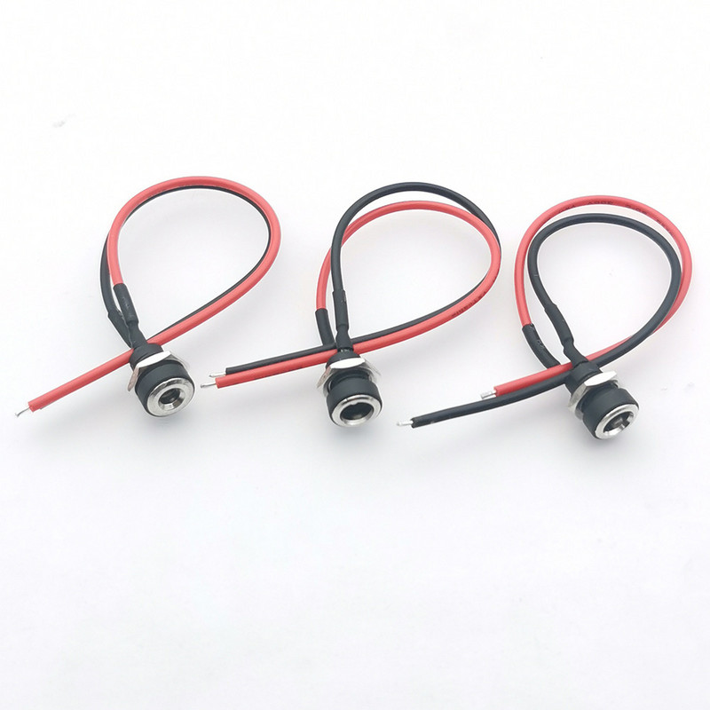 18AWG DC 5,5*2,1/2,5 3,5*1,3 Napájací kábel s konektorom, nabíjačka 10A, vysoký prúd, DC napájací kábel, samica, približne 15 cm