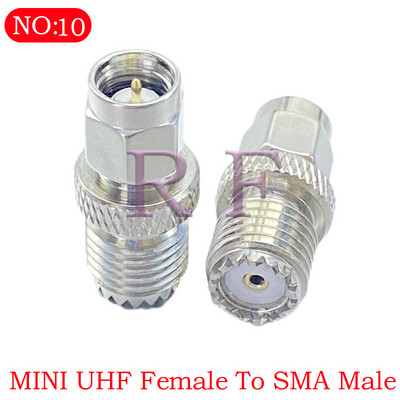 UHF SO239 PL259 į SMA kištuką ir moterišką lizdą MINI flanšinis RF koaksialinio adapterio jungtis
