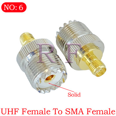UHF SO239 PL259 į SMA kištuką ir moterišką lizdą MINI flanšinis RF koaksialinio adapterio jungtis