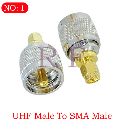 UHF SO239 PL259 į SMA kištuką ir moterišką lizdą MINI flanšinis RF koaksialinio adapterio jungtis