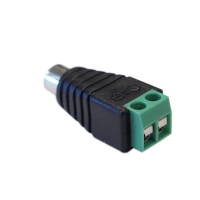 10 tk roheline RCA klemmiplokk CAT5 kaamera CCTV video Balun RCA emane või isane pistikupesa AV kruviühendus