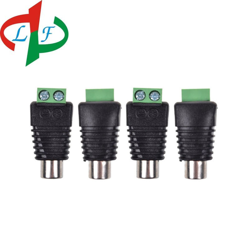 10 tk roheline RCA klemmiplokk CAT5 kaamera CCTV video Balun RCA emane või isane pistikupesa AV kruviühendus