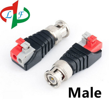 2/5/10PCS Q9 Plug 75-5 Press BNC Connector Αναλογική κάμερα παρακολούθησης Καλώδιο βίντεο Bnc χωρίς συγκόλληση Διεπαφή πυρήνα χαλκού