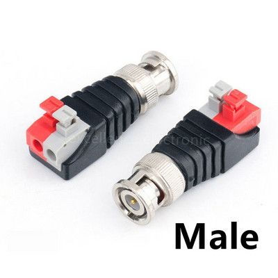 2/5/10PCS Q9 Plug 75-5 Press BNC Connector Αναλογική κάμερα παρακολούθησης Καλώδιο βίντεο Bnc χωρίς συγκόλληση Διεπαφή πυρήνα χαλκού