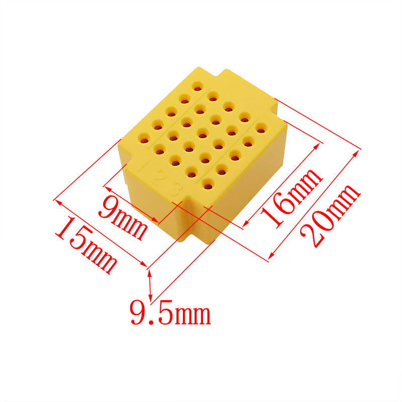 10 vnt., 25 taškų ZY-25 surišimo taško, belituojančios plokštės prototipo bandymo lenta, skirta „Arduino“ „pasidaryk pats“ rinkiniui
