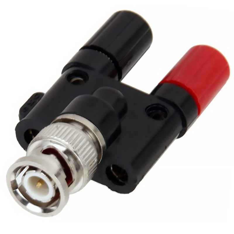 Mufă BNC 4 mm conector banană splitter mufă BNC mufă la 2 x 4 mm mufă banană mufă Adaptor priză
