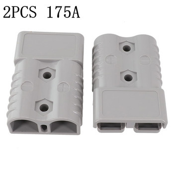 2PCS за Anderson Style Plug кабел Конектор за захранване на батерията 175 AMP СИВО/ЧЕРВЕНО 175A Конектор за бързо зареждане на батерията