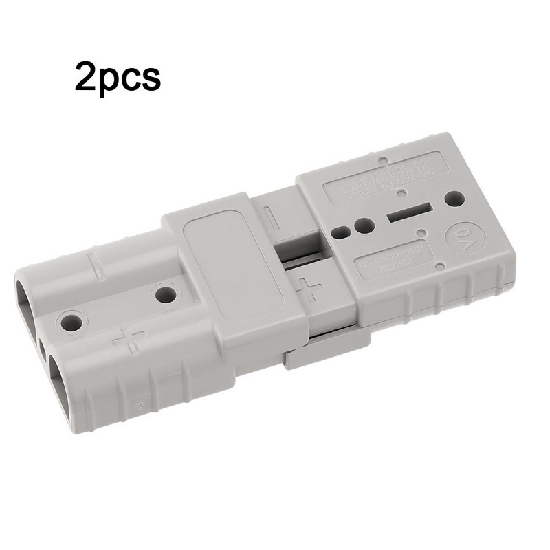 2 vnt Anderson Style Plug Cable Akumuliatoriaus maitinimo jungtis 175 AMP PILKA / RAUDONA 175A greito kištuko akumuliatoriaus įkrovimo jungtis
