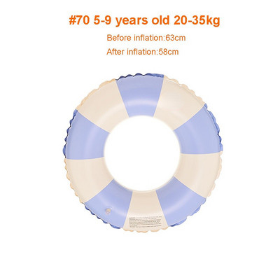 Vintage Stripe ujumisrõngas ujuk täispuhutav mänguasi ujumisrõnga toru lastele täiskasvanute ujumisring bassein rannavesi