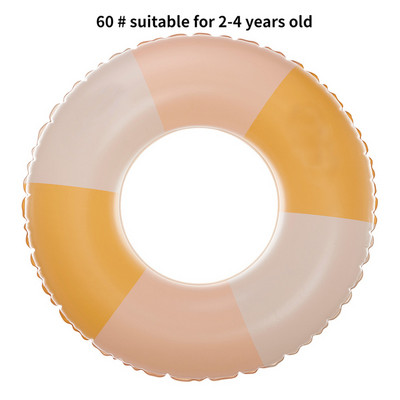 Vintage Stripe ujumisrõngas ujuk täispuhutav mänguasi ujumisrõnga toru lastele täiskasvanute ujumisring bassein rannavesi