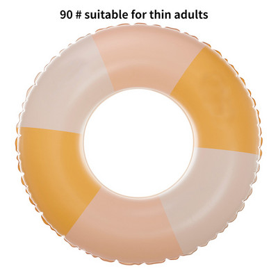 Vintage Stripe ujumisrõngas ujuk täispuhutav mänguasi ujumisrõnga toru lastele täiskasvanute ujumisring bassein rannavesi