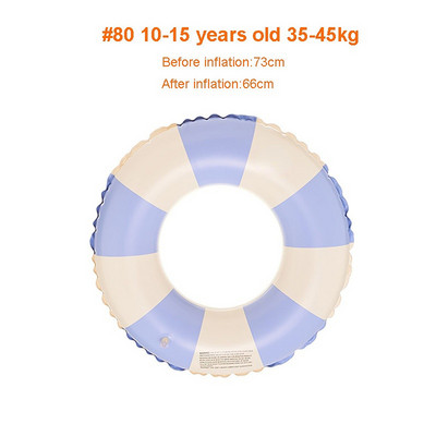 Vintage Stripe ujumisrõngas ujuk täispuhutav mänguasi ujumisrõnga toru lastele täiskasvanute ujumisring bassein rannavesi