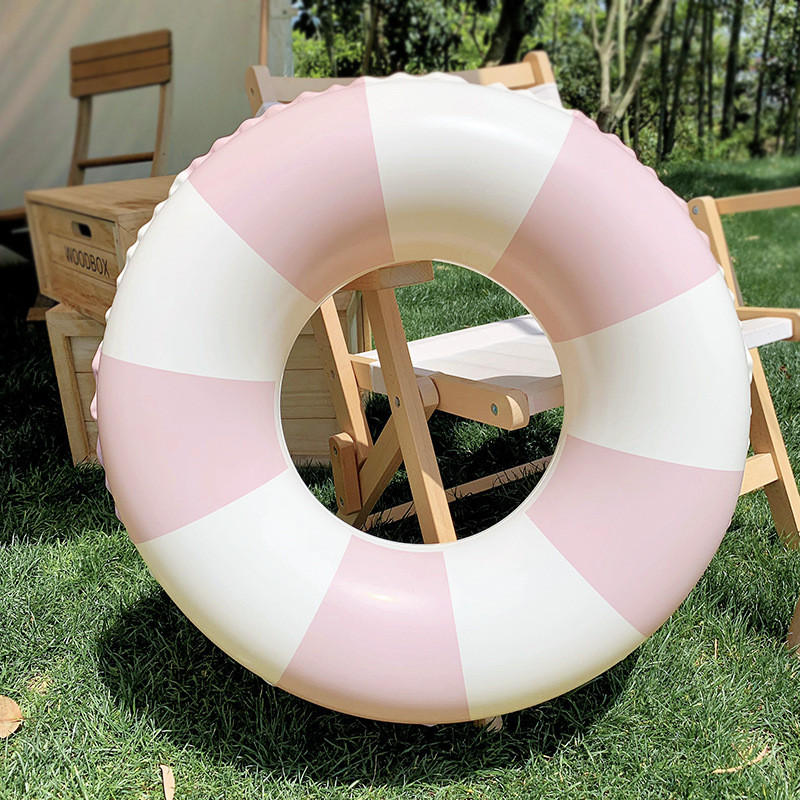 Vintage Stripe ujumisrõngas ujuk täispuhutav mänguasi ujumisrõnga toru lastele täiskasvanute ujumisring bassein rannavesi