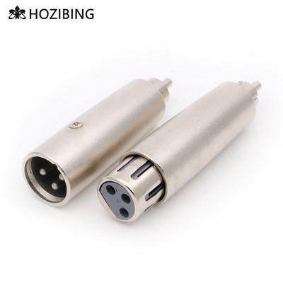 1 gab. 3 kontaktu XLR vīrišķās un sievišķās ligzdas ar RCA vīrišķo kontaktdakšu kabeļa adapteri mikrofona pastiprinātāja audio vadu savienotājam