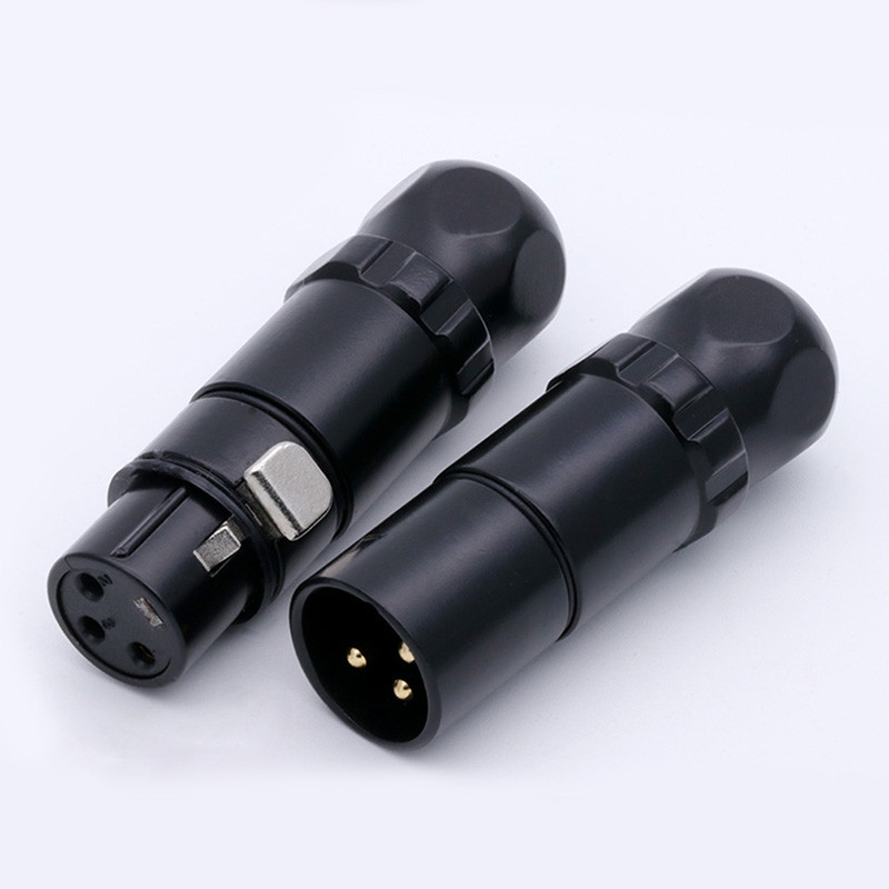 1 tk tsingisulamist kest 3 kontaktiga isase/naise veekindel XLR-pistik Lennunduspistikud pistikupesa mikrofoni helipistikud klemmid
