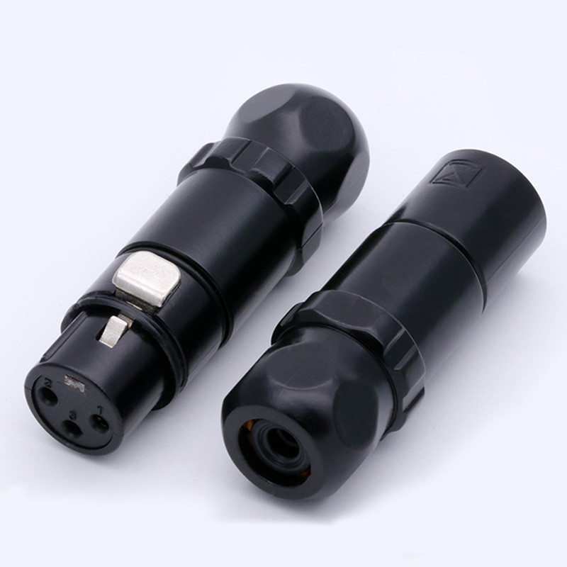 1 tk tsingisulamist kest 3 kontaktiga isase/naise veekindel XLR-pistik Lennunduspistikud pistikupesa mikrofoni helipistikud klemmid