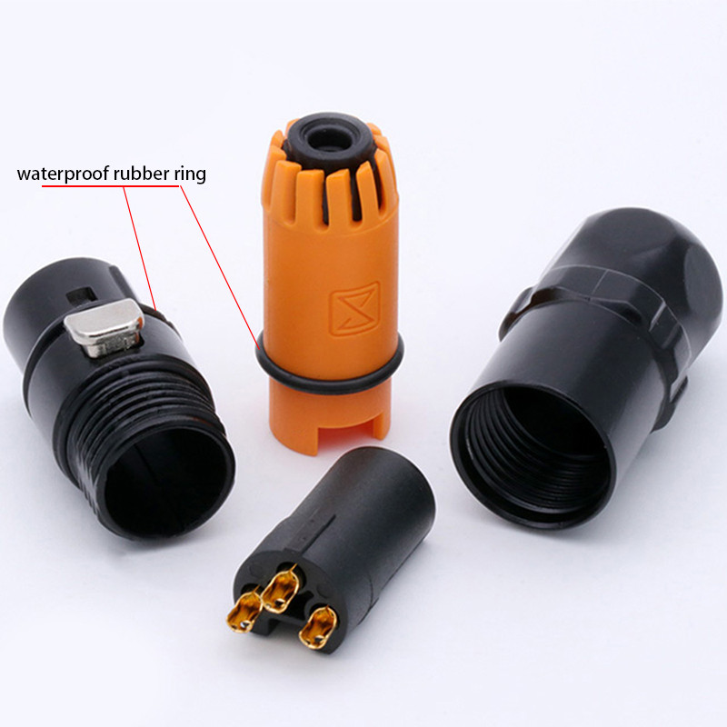 1 tk tsingisulamist kest 3 kontaktiga isase/naise veekindel XLR-pistik Lennunduspistikud pistikupesa mikrofoni helipistikud klemmid
