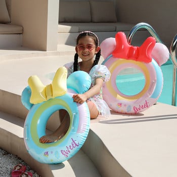 Cute Bowknot Baby Swim Ring Tube φουσκωτό κάθισμα κολύμβησης για παιδιά Κύκλος κολύμβησης Πισίνα με πλωτήρα παραλίας Παιχνίδια με νερό