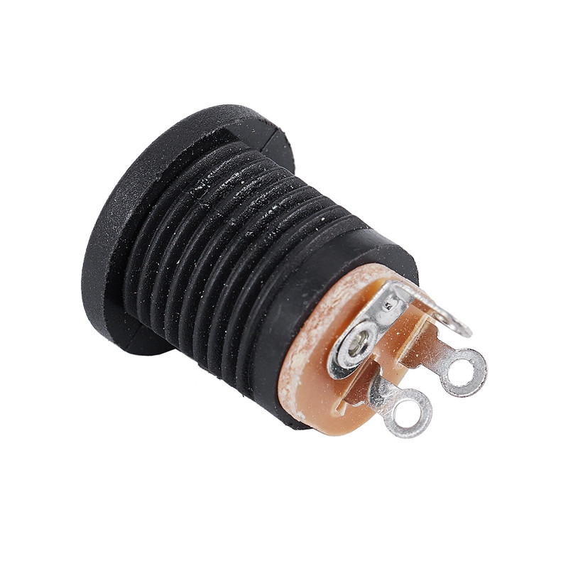 10Pcs 5,5X2,1Mm Αρσενικό Solder Dc Barrel Tip βύσμα Jack ίσιες υποδοχές για τροφοδοτικό DC Διακόπτης LED φώτα μαύρο & 10 τμχ 3-T