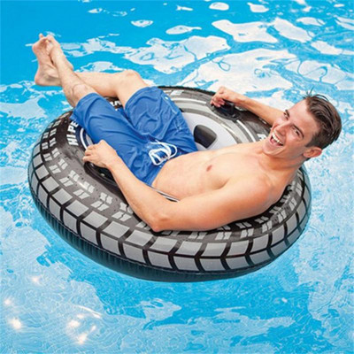 Inel plutitor din PVC durabil Inel de înot gonflabil portabil Echipament de înot Inel de înot pentru anvelope Instrumente ușoare de înot