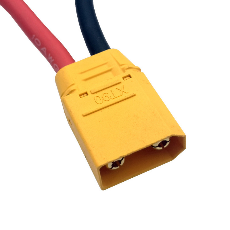 1 ΤΕΜ. 1OAWG XT90 Καλώδιο σιλικόνης Splitter διπλής επέκτασης Y από ένα θηλυκό σε δύο αρσενικά για μπαταρία RC