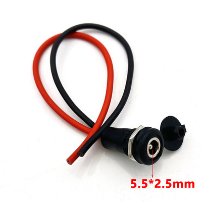 5,5*2,1 мм/5,5*2,5 мм DC захранващ гнездо Адаптер с резба за женски конектор, подходящ за конектор за литиеви батерии за електрически превозни средства