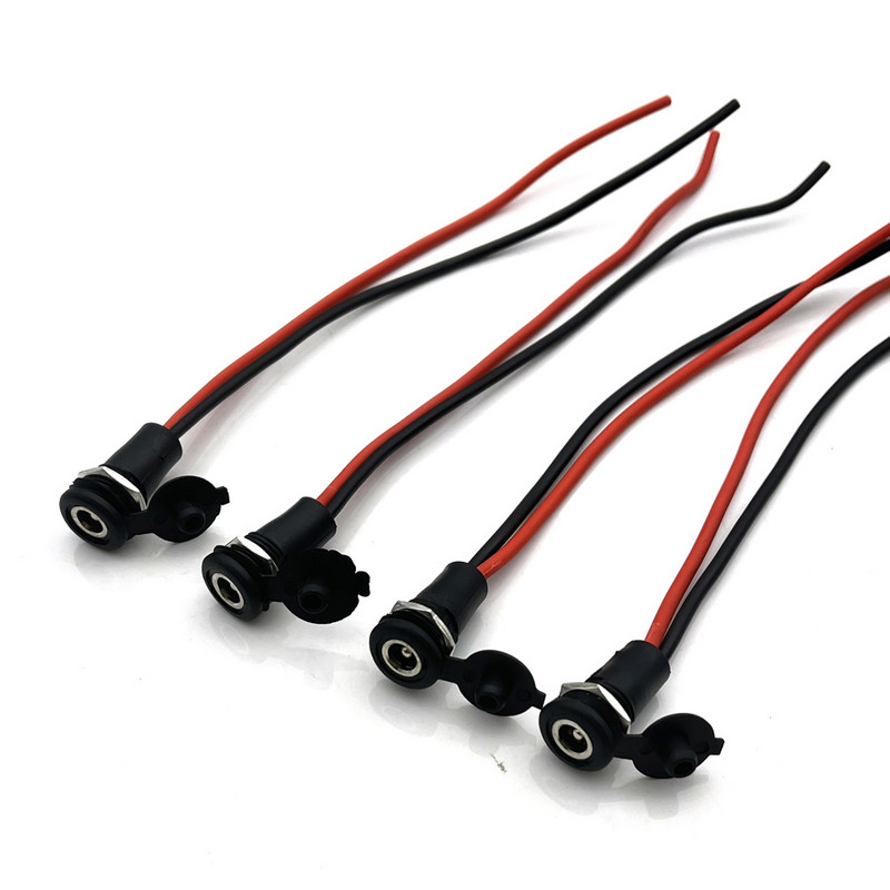 5,5*2,1 мм/5,5*2,5 мм DC захранващ гнездо Адаптер с резба за женски конектор, подходящ за конектор за литиеви батерии за електрически превозни средства