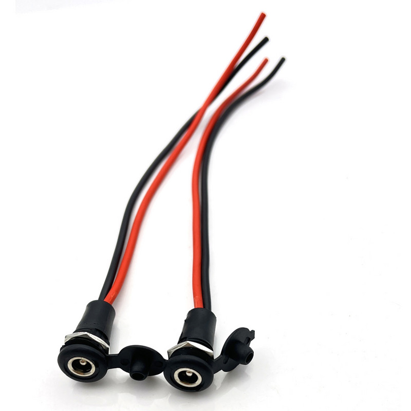 5,5*2,1 мм/5,5*2,5 мм DC захранващ гнездо Адаптер с резба за женски конектор, подходящ за конектор за литиеви батерии за електрически превозни средства