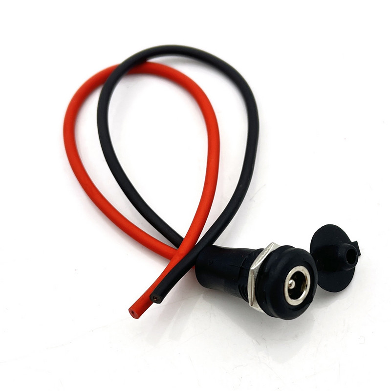 5,5*2,1 мм/5,5*2,5 мм DC захранващ гнездо Адаптер с резба за женски конектор, подходящ за конектор за литиеви батерии за електрически превозни средства