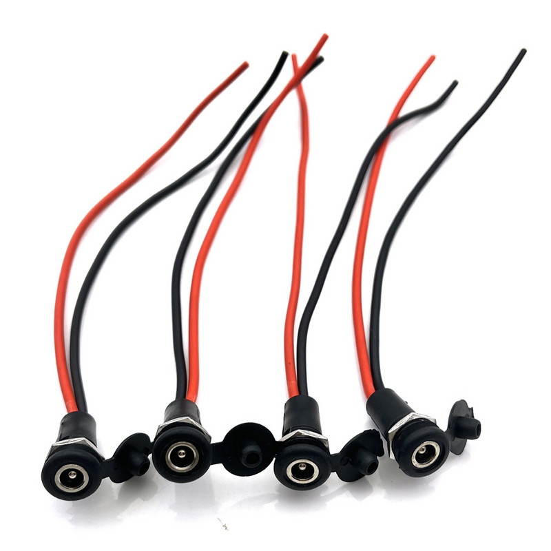 5,5*2,1 мм/5,5*2,5 мм DC захранващ гнездо Адаптер с резба за женски конектор, подходящ за конектор за литиеви батерии за електрически превозни средства