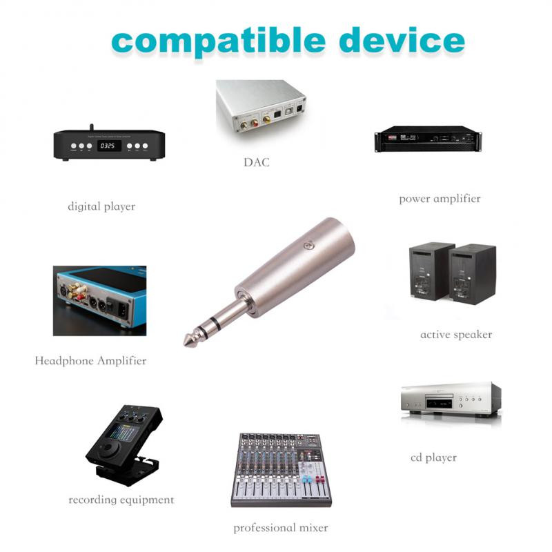 6,35 mm la Xlr tată 6,35 mm 1/4 inch Adaptor Trs la Xlr de 6,35 mm Adaptor Trs la Xlr de 1/4 inch