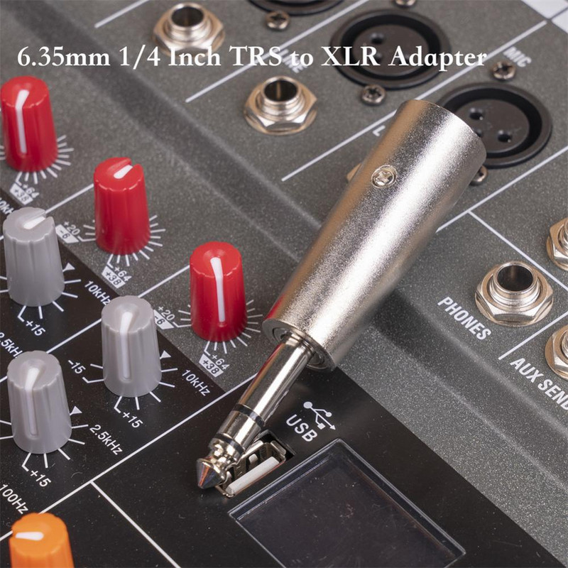 6,35 mm la Xlr tată 6,35 mm 1/4 inch Adaptor Trs la Xlr de 6,35 mm Adaptor Trs la Xlr de 1/4 inch