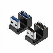 RYRA 90 stupnjeva koljeno USB adapter lijevi desni kut USB 3.0 muški na ženski adapter konektor za laptop PC tablet USB adapter